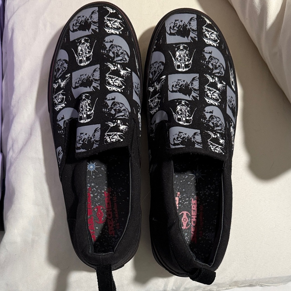 Skechers Star Wars Black Slip-On Sneakers - Darth Vader